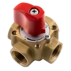 HERZ Zawór 3-drogowy obrotowy mieszający DN20 3/4" 1213702